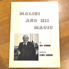 Malini and His Magic by Dai Vernon Edited by Lewis Ganson Magic Book picture