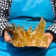 3.6LB Natural Yellow crystal cluster Quartz Crystal Rare Mineral Specimen 953 picture