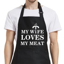 Funny Aprons for Men, Husband Apron for Cooking Gifts for Him Dad picture