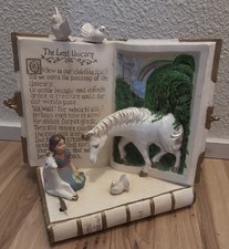 SATURDAY SALE❤️🔥 Vintage The Last Unicorn Statue With Unicorn/Book Music Box picture