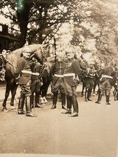 Vintage 1920s French Republic Guards w/ Uniform soldiers horse photo picture