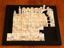 Chicago City Skyline Landmark 3D Printed Model 6”x 7”x2” Tall Architecture picture
