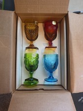 LE Smith Goblets Set Of 4 In Original Box Beautiful MCM  picture