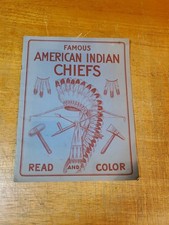 Famous American Indian Chiefs, Read and Color 1951         picture