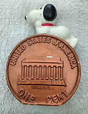 Vintage 1966 Peanuts Snoopy Penny Bank Rare United Feature Syndicate Inc. picture