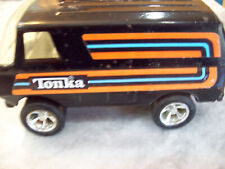 Vintage Black Tonka Van with Orange Stripes #55450 USA picture