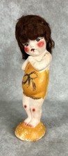 Antique 1920s Splash Me Carnival Chalkware Flapper Bathing Beauty Idaho Signed picture