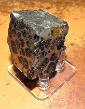 76 gm SERICHO pallasite Meteorite cube f/ Kenya stand olivine .17# 6 sides picture