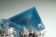 BLUE FLUORITE FROM RARE LOCALITY  Poggio Balate, Sicily, ITALY picture