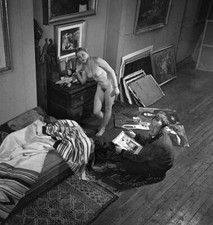 Yves Brayer French painter in his studio 1937 OLD PHOTO picture