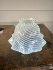 Vintage Opalescent Swirl Glass Bell Shade 2” fitter, 6” bell picture