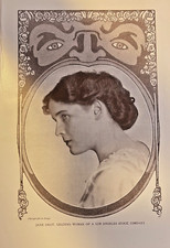 1908 Vintage Magazine Illustration Actress Jane Gray Los Angeles Stock Company picture