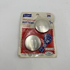 Vintage Prims 2 Ct. COVER YOUR OWN BUTTONS-Solid Brass-Rust-Proof sz 60 1/1.5