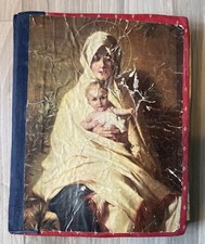 Antique Victorian Scrapbook Album 37 Page Chromolithographs Advertising Ephemera picture