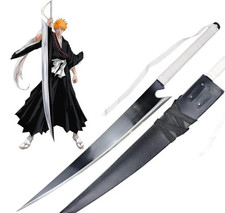 40 Inch Kurosaki Ichigos Zangetsu Shikai Sword – Black Blade | Bleach Anime gifs picture