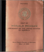 Ronald Reagan vintage original Bonn Information Booklet 21668 picture