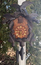 Antique C 1905 American Cuckoo Wall Clock - RUNS GOOD - ALL ORIGINAL - SEE VIDEO picture