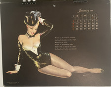 1954 Esquire Pin‑Up Calendar ~ Complete 12 Months ~ Mid‑Century Figure Art picture
