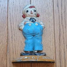 J. P. Volland & Co. Raggedy Andy Metal Bookend 1930s Painted Original Rare picture