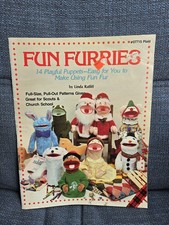 Fun Furries Craft Fun Fur Puppet Patterns 1984 Plaid Enterprises Vintage picture