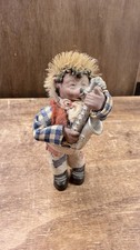 Vintage Original Peter Austria Mecki Hedgehog Saxophone Musician Figurine 3.5in picture