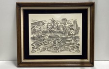 Budweiser 100 Years The King of Beers Print Signed Bryan 1208/1500 Framed 1976 picture