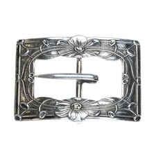 Antique Unger Brothers Art Nouveau Sterling silver belt buckle picture