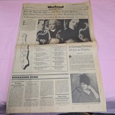 1977 New York Times Weekend Easter Music Nick Nolte Vintage Newspaper picture