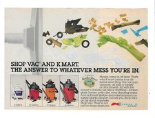 1989 Kmart Shop Vac The Answer To Whatever Mess You're In Vintage Advertisement picture