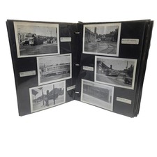 200+ Pc Vintage NJ Trolley Street Car Light Rail City Subway Photo Album Lot picture