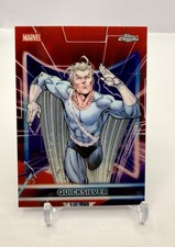 2026 Topps Chrome Marvel Quicksilver #11 Red Refractor /5 SSP 3/5 picture