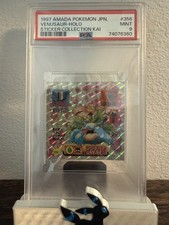 Amada 1997 Pokémon Venusaur Holo Sticker Collection Kai JPN #356 PSA 9 74076360 picture