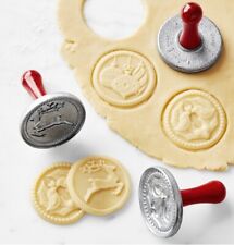 Nordic Ware Holiday Cookie Stamp Cut-Outs Set of 3 Cookie Stamps Cast Aluminum picture