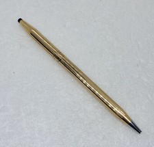 Vintage CROSS Gold Plated Ballpoint Pen Engraved “CBM” Rose Etched Design C3 picture