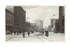 Main Street Winnipeg Manitoba a commercial street in town with st- Old Photo picture