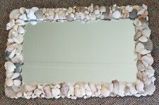 Handmade Heavy Rectangular Seashell Mirror 23.5