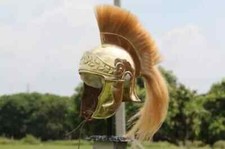 Greek Attic Helmet 1.2mm brass Ancient Greek brass helmet Armour picture