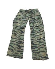 VTG 70’s US Army Pants Tiger Stripe Vietnam Gung Ho USA Talon Pants Size 34 X 33 picture