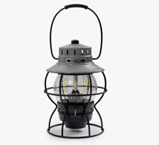 GRAY Vintage (Modern) LED Railroad Lantern Camping Outdoor Diming Light USB picture