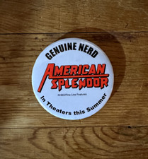 American Splendor Movie Promo Pin Button Pinback Genuine Nerd Harvey Pekar picture
