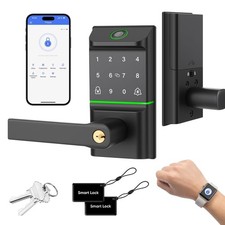 Keypad Smart Door Lock with Handle, Keyless Entry Deadbolt for handle picture