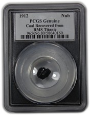 1912 P PCGS Genuine - Coal Nub Recovered from the RMS Titanic #61767A picture