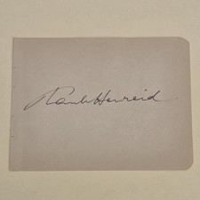 Paul Henreid Signed Actor Casablanca Autograph Page Auto Hollywood Vintage picture