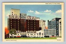 St Paul MN-Minnesota, Hotel Lowry, Exterior, Vintage Postcard picture