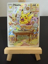 Birthday Pikachu Eevee Jigglypuff Squirtle Pokemon Card TCG DISPLAY ART CARD picture