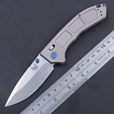 Light Weight Aluminum Handle Axis Lock Drop Point Blade Pocket Tactical Knife picture