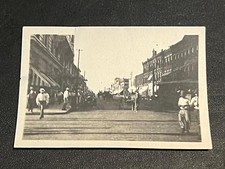 Antique 1912 Joplin Missouri Main Street Busy Street Scene Original Rare Photo picture