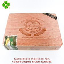 Jaime Garcia Toro Empty Wood Cigar Box 9.5