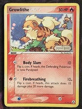Pokemon Growlithe 55/92 Reverse Holo (MP) Legend Maker LM picture