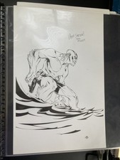 Abe Sapien Hellboy original art 11x17 Chris Brunner picture